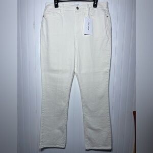 Frame jeans size 33 le super high straight color white nwt